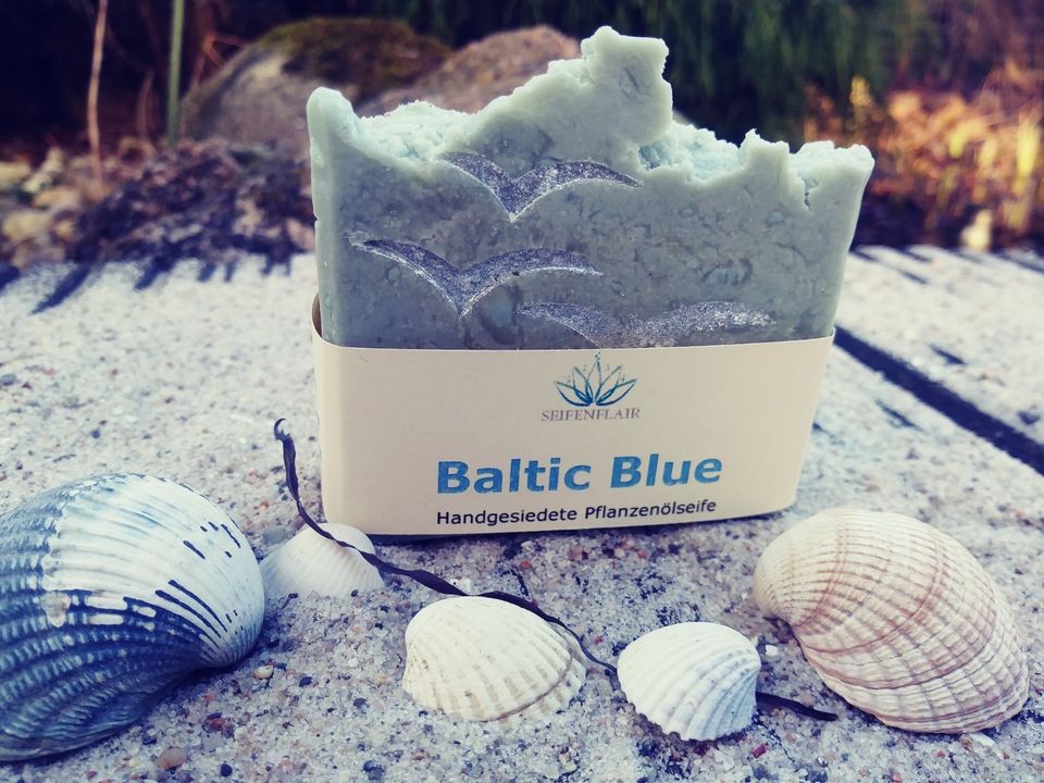 Handgefertigte Naturseife: Baltic Blue   (€6,50)    80g in Kaltenkirchen