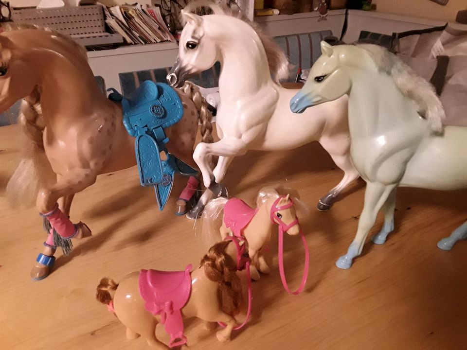 Barbie Pferde Set aus 5 Pferden in Bergrheinfeld