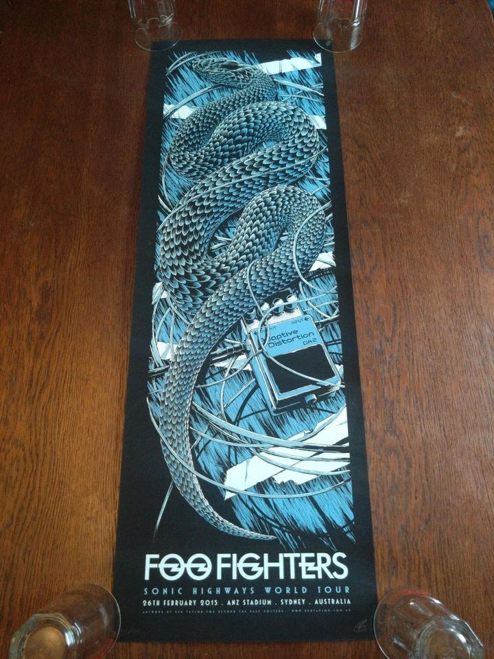 Foo Fighters Siebdruck Poster Ken Taylor Limited Edition Sold out in Jena