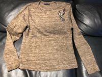 Zara Pulli Shirt S 36 braun mit Pailletten Vogel Saarland - Merzig Vorschau