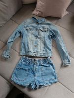 Jeans Jacke / Jeans Shorts / Set gr: 152 (wie Neu) Niedersachsen - Leer (Ostfriesland) Vorschau