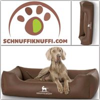 Knuffelwuff Kunstleder Hundebett Sidney braun M-XXXL Hessen - Calden Vorschau