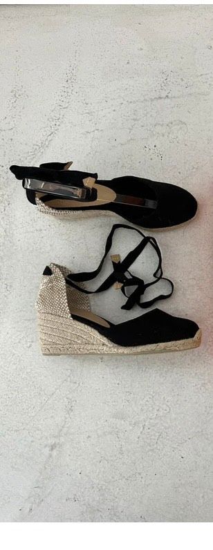 Espadrilles Plateau in schwarz in Hamburg