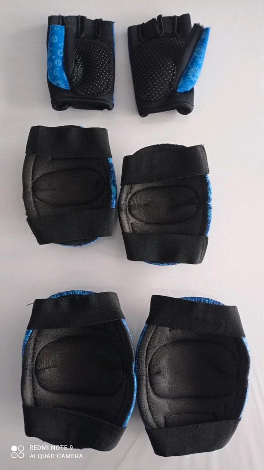 Knieschoner Ellenbogenschoner Kinder Handschoner Handschuhe in Schmelz