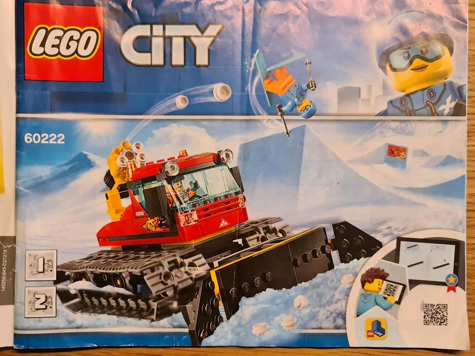 Lego City 60222 Pistenraupe Schneekanone gebraucht OVP vollständi in Wilnsdorf