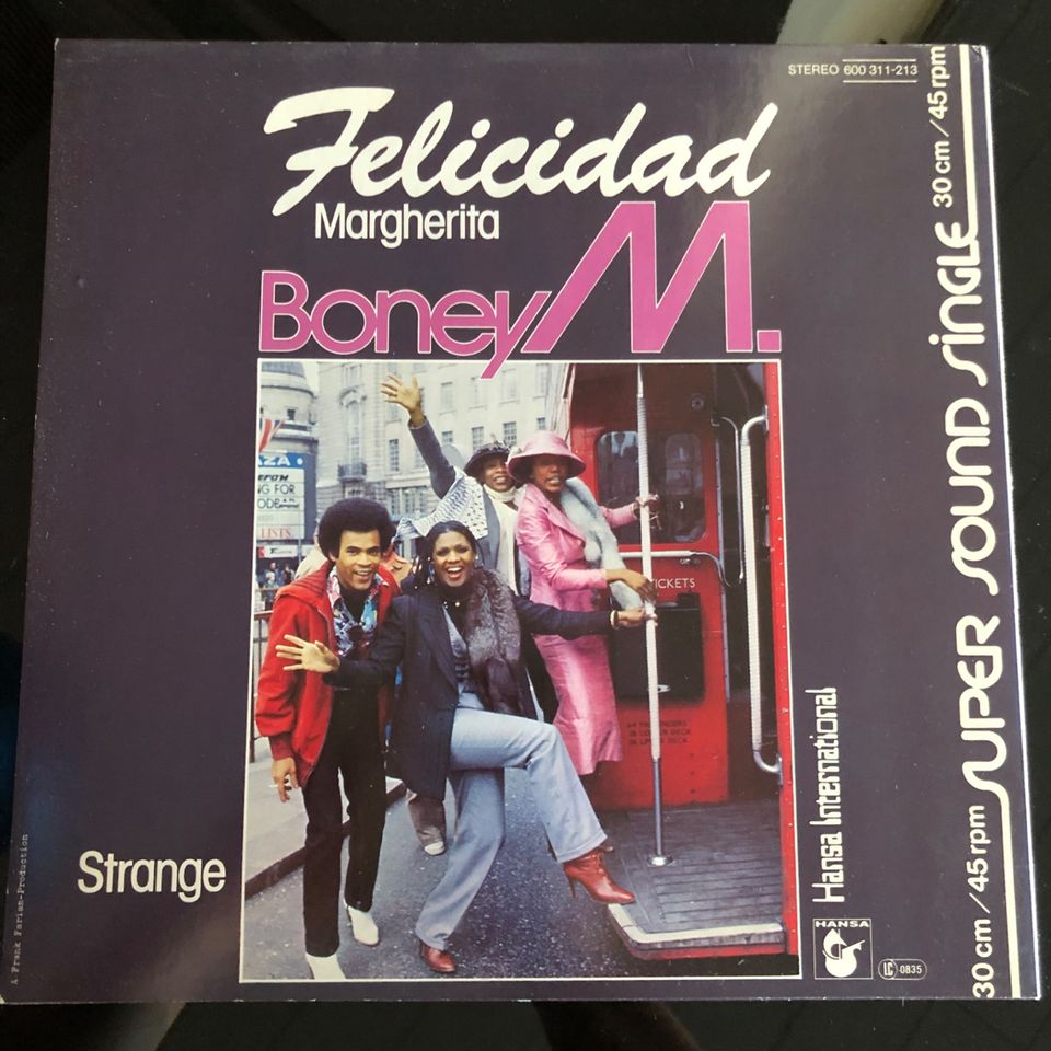 BONEY M Felicidad Margherita Strange Vinyl 1980 Platte 600 311 in München