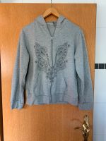 Hoodie mit Reisverschluss und Blumenmuster Baden-Württemberg - Sandhausen Vorschau