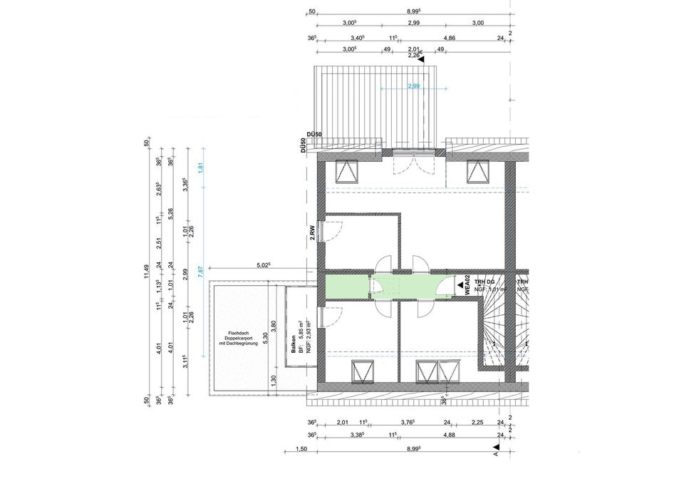 NEUBAU-ERSTBEZUG! - traumhaft schöne 3-Zi-Dachgeschosswohnung mit Balkon in Neuberg in Neuberg