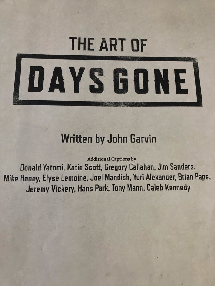 Buch The Art of DAYSGONE in Erfurt