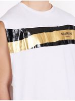 Balmain logo tape tank top Mecklenburg-Vorpommern - Lubmin Vorschau