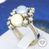 M*159920 Wert 3.100,- Diamant Perlen Ring 585 Gold 14KT XXYY Essen - Karnap Vorschau