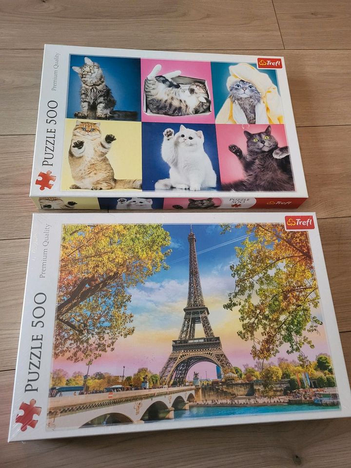 500 Teile Puzzle Katzen, Eiffelturm NEU in Köln