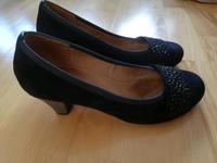 Pumps schwarz mit Steinen, Größe 37 Baden-Württemberg - Neuler Vorschau