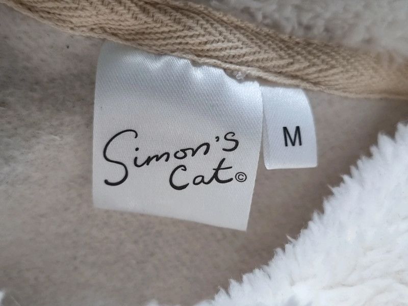 Simons Cat-Pullover-Catnaps-M 38-beige-Kuschelkragen-EMP in Voerde (Niederrhein)