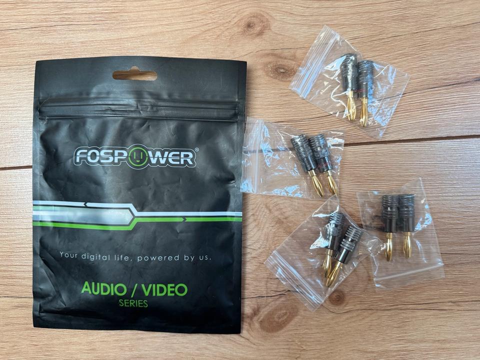 FOS POWER Audioadapter für Lautsprecher-Kabel (Bananenstecker) in Fellbach