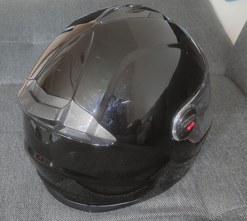 Motorradhelm Nexo Schwarz Glanz M500 Karthelm Schutzhelm in Freital