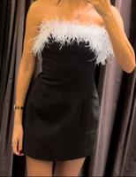 Minikleid Zara/Mit Federn/ XS/Neu/ NP.80 €/schwarz-Weiß Berlin - Schöneberg Vorschau