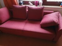 Sofa rot weinrot 2,35m x 1m x 0,67m 2 oder 3 Sitzer mit Kissen Niedersachsen - Visbek Vorschau