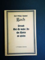 TB C. P. E. Bach - Versuch über die wahre Art Klavier... aus 1954 Hamburg Barmbek - Hamburg Barmbek-Süd  Vorschau