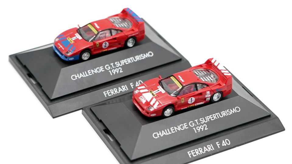 2x Ferrari F 40 CHALLENGE G.T. SUPERTURISMO 1992 #1 und #2 Herpa in Gefrees