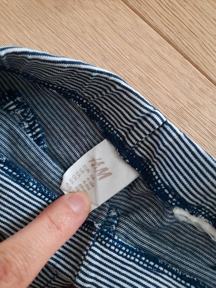 H&M Hosen in 68 blau weiß grau Hose in Nattheim