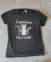 T-Shirt Damen schwarz Größe M 38/40 Frontprint Druck Geschenk Sachsen - Rochlitz Vorschau