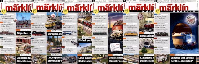 Märklin Magazin Jahrgang 2007 komplett in Eutingen