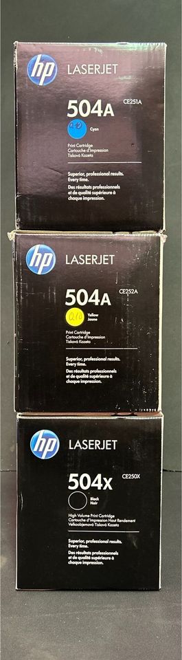 HP LaserJet CP3525/CM3530 CYAN-Gelb-Schwarz PRINT CARTRIDGE in Saarbrücken