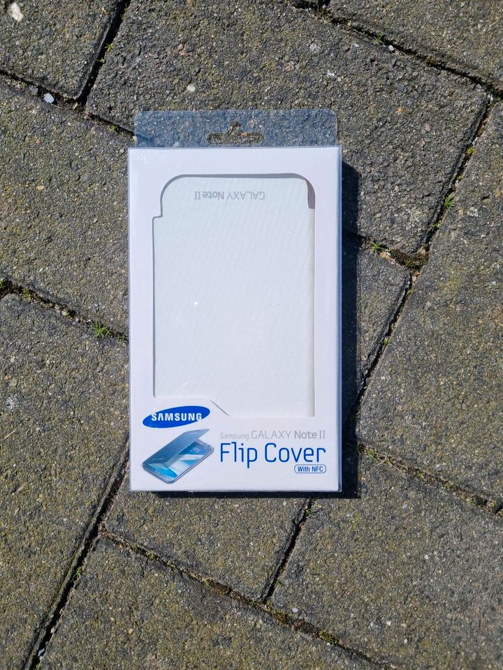 Samsung Galaxy Note 2 II Flip Cover OVP weiß in Kaarst