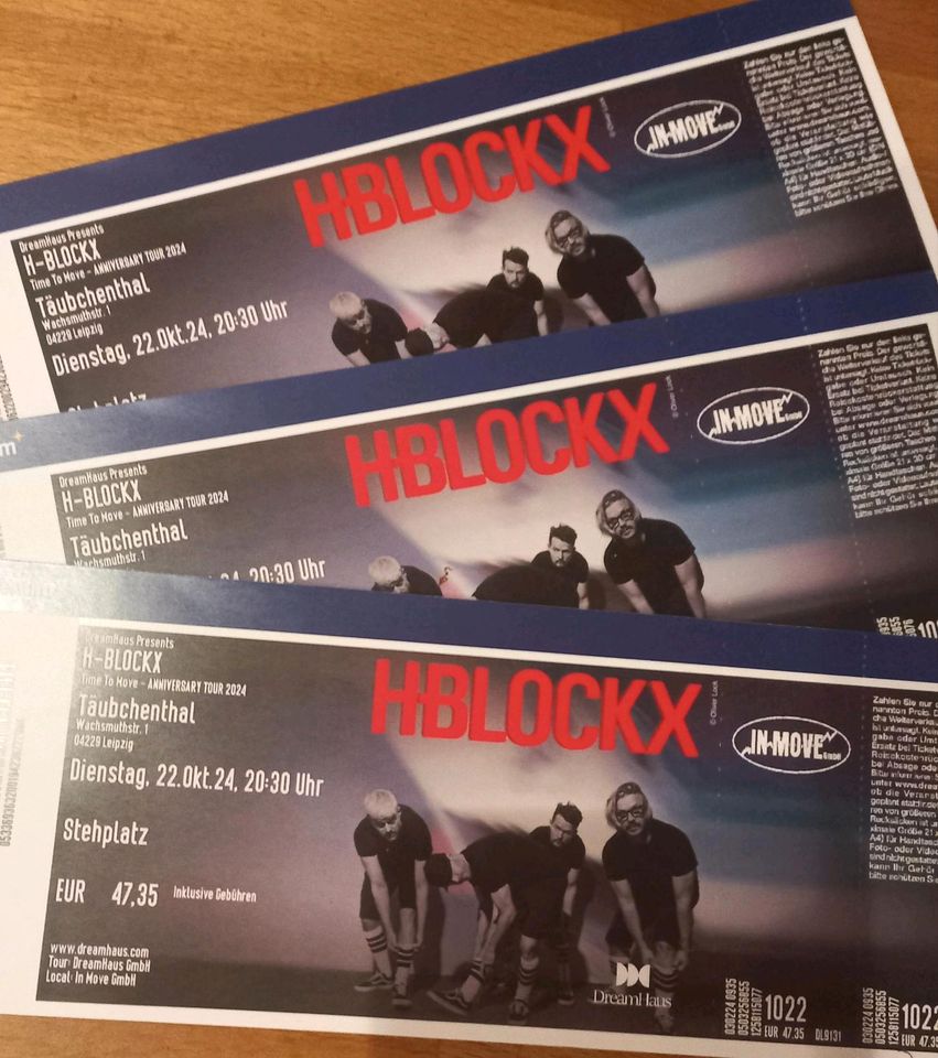 HBlockX   3xTickets für Leipzig in Neckartenzlingen