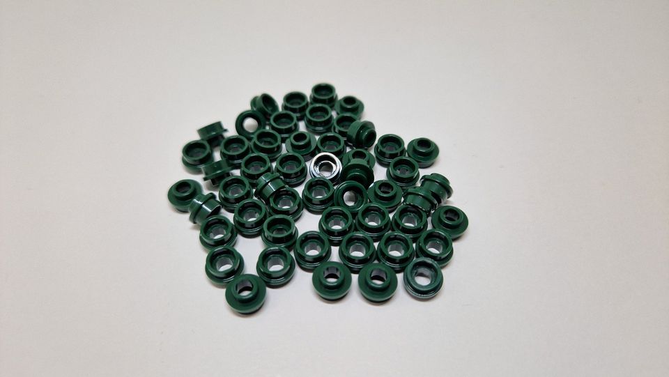 50 x Lego 1x1 Platte rund mit Loch NEU dunkelgrün 85861 Pflanze in Hennef (Sieg)