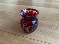 Vase Glasvase RubinRot Schliff Wittig-Glas Nordrhein-Westfalen - Meerbusch Vorschau