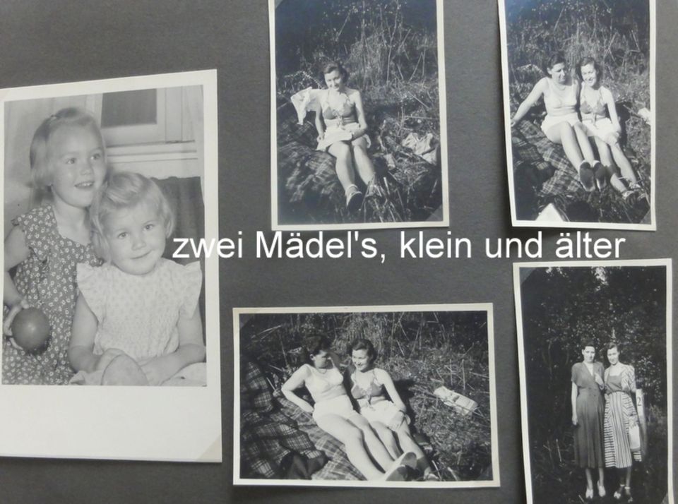 LOT Konvolut Privat Bild Foto Album Mädel Familie ab 1940 DR ALT in Kirchberg