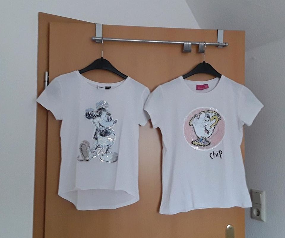 Mädchen Pajetten T Shirts  Gr.146/152 + 158 Mickey- Mouse in Weener