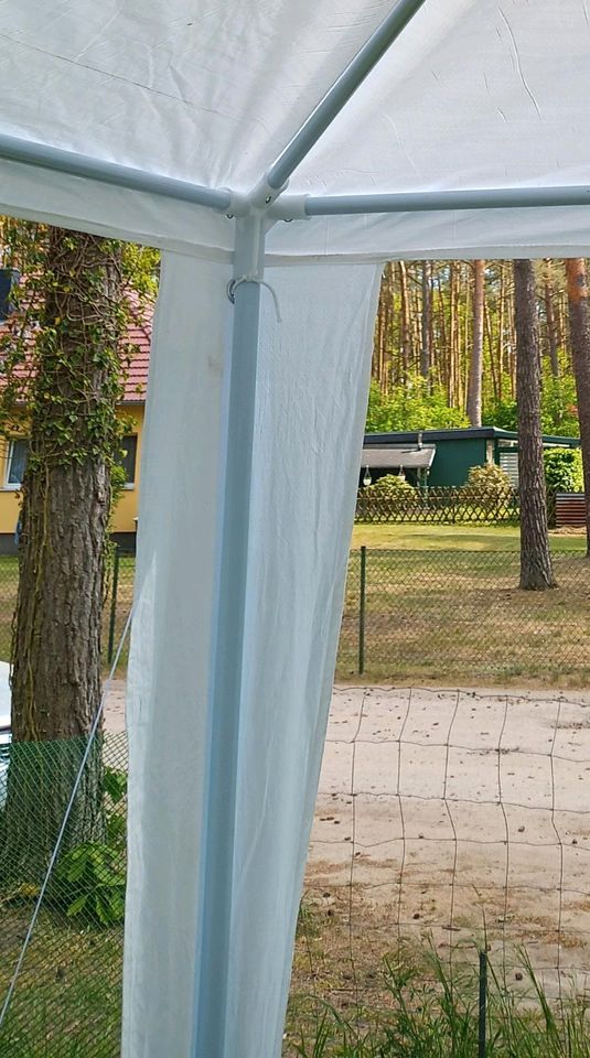 Partyzelt 3x12m weiß Pavillon Gartenzelt Sonnenschutz in Seddiner See