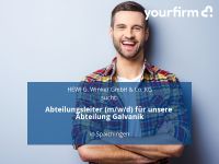 Abteilungsleiter (m/w/d) für unsere Abteilung Galvanik | Spaichi Baden-Württemberg - Spaichingen Vorschau