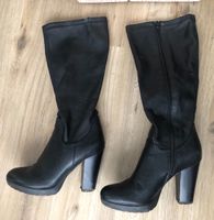 schwarze Damen-Absatzstiefel / High Heels in Gr. 37 Sachsen - Aue Vorschau