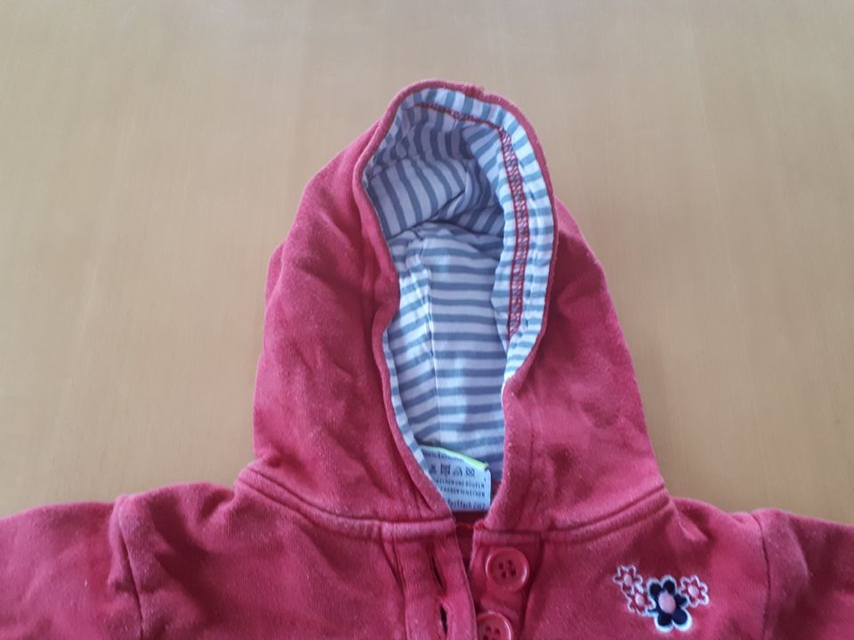 Kapuzenpullover, rot, Gr. 80, Topolino, Baby in Bornheim