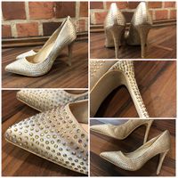 Carvela nude creme Highheels Strass Neu! Gr. 39 Glitzer Pumps Berlin - Charlottenburg Vorschau