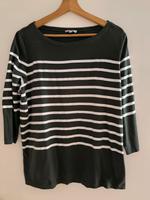 Damen Shirt Pulli von Street One in Größe 44 dunkelgrün weiß Niedersachsen - Hoogstede Vorschau