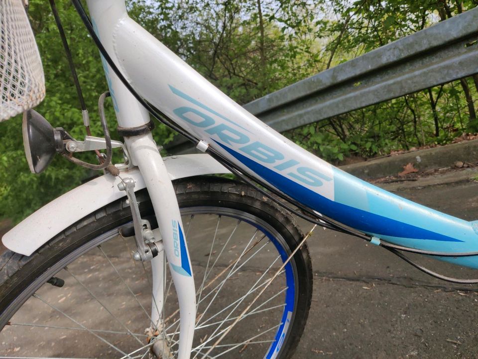 Fahrrad Damenfahrrad 26 Zoll weiß türkis blau in Michelau i. OFr.