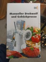 Manueller Drehwolf und Gebäckpresse Nordrhein-Westfalen - Schwelm Vorschau