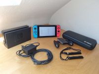 Nintendo Switch Rot/Blau V1 CFW / Atmoshäre fähig incl. Case Baden-Württemberg - Freiburg im Breisgau Vorschau