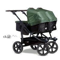 TFK Duo 2 - Zwillings- und Geschwisterkinderwagen - Olive - Luftkammerreifen - 2x Kombi-Einheit (Sportsitz & Babywanne) - NEU Hessen - Fulda Vorschau