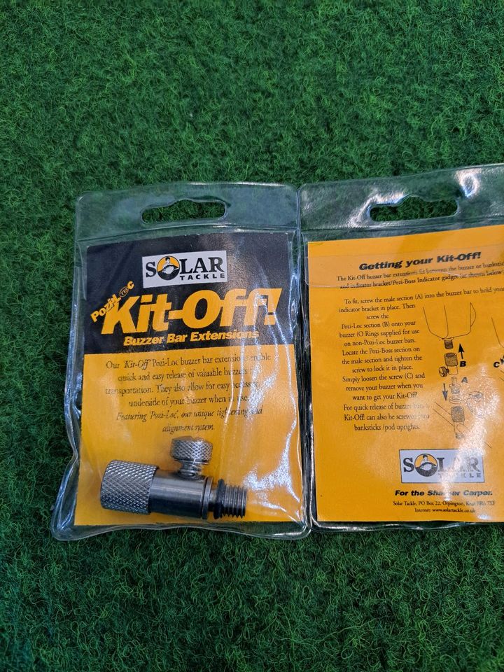 2× Solar Tackle Kit-Off! Pozi-Loc Buzzer Bar Extensions NEUWARE!! in Bad Bentheim