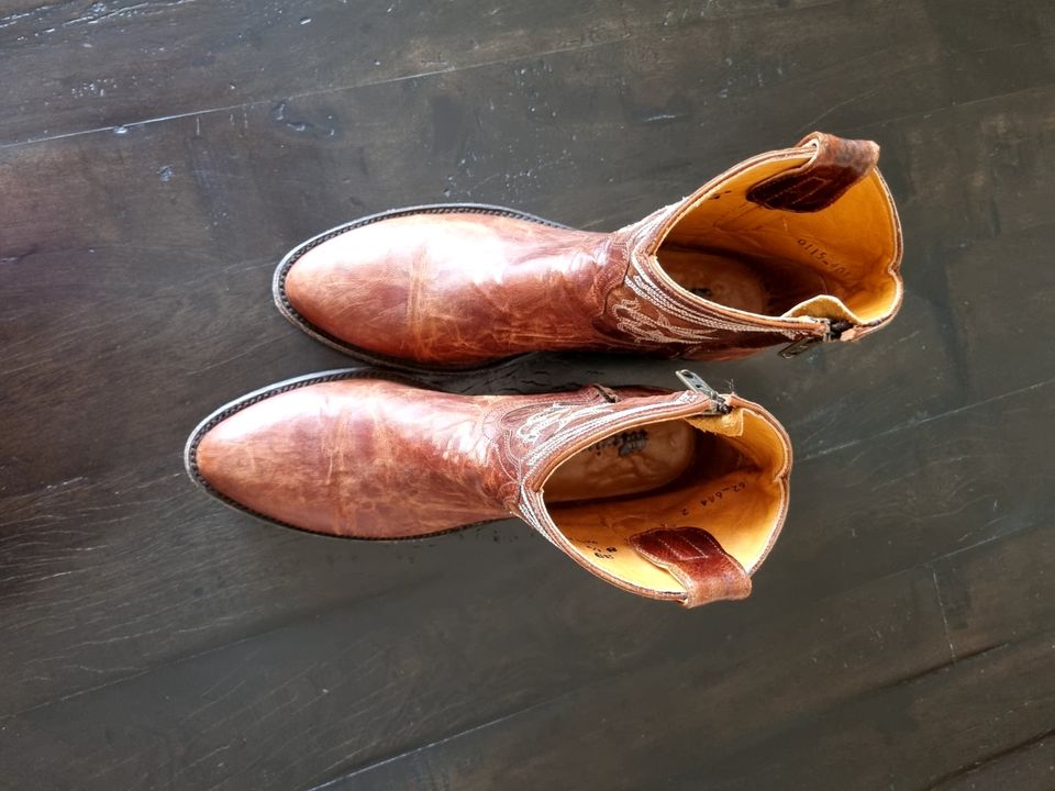 Orig. Old Gringo Cowboy Stiefel Stiefelette Leder Handgenäht Gr39 in Bünde