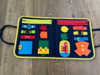 Montessori Lernspielzeug Motorik Busy Board Buch Verschlüsse Nordrhein-Westfalen - Solingen Vorschau