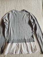 Grauer Pullover mit weißen Blusenrand Größe XS von H&M Herzogtum Lauenburg - Lauenburg Vorschau