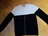 Strickjacke Gerry Weber Gr. 34/36 NEU Kaschmir Strass Schwarz Wei Baden-Württemberg - Merklingen Vorschau