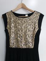 Cocktailkleid, Pailletten Kleid in schwarz/gold Hessen - Fuldatal Vorschau